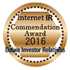 Internet IR Commendation Award 2016 Daiwa Investor Relations
