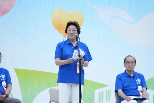 全国ラジオ体操連盟　石﨑理事長