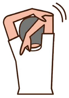 ストレッチをしているイラスト