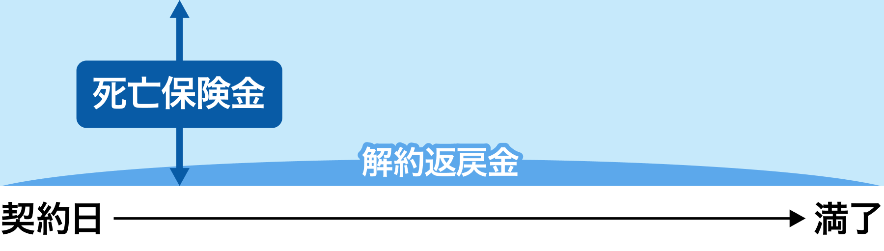 定期保険のしくみイメージ図