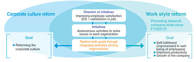 Image of initiatives in each organization