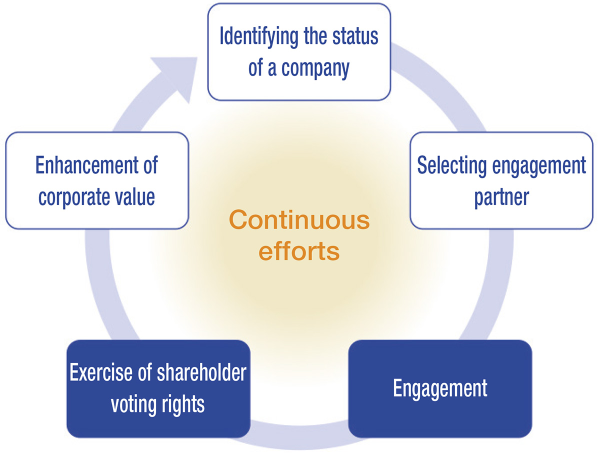 Flow of stewardship activities