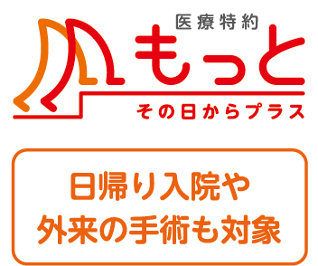 医療特約 もっとその日からプラス 日帰り入院や外来の手術も対象