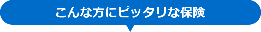 こんな方にピッタリな保険