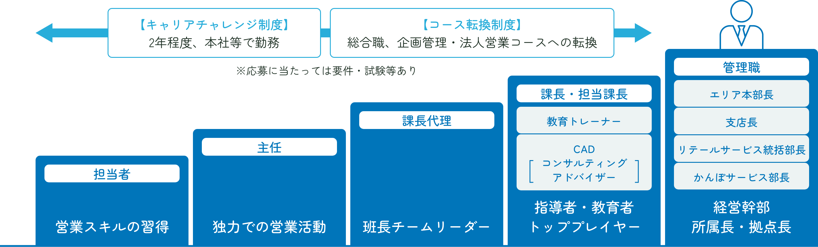 保険コンサルタントコースの<span class="inline-block">キャリアパスイメージ</span>画像